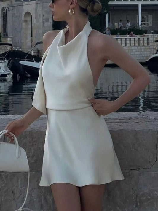 Halter Neck Mini Dress — party dress Australia