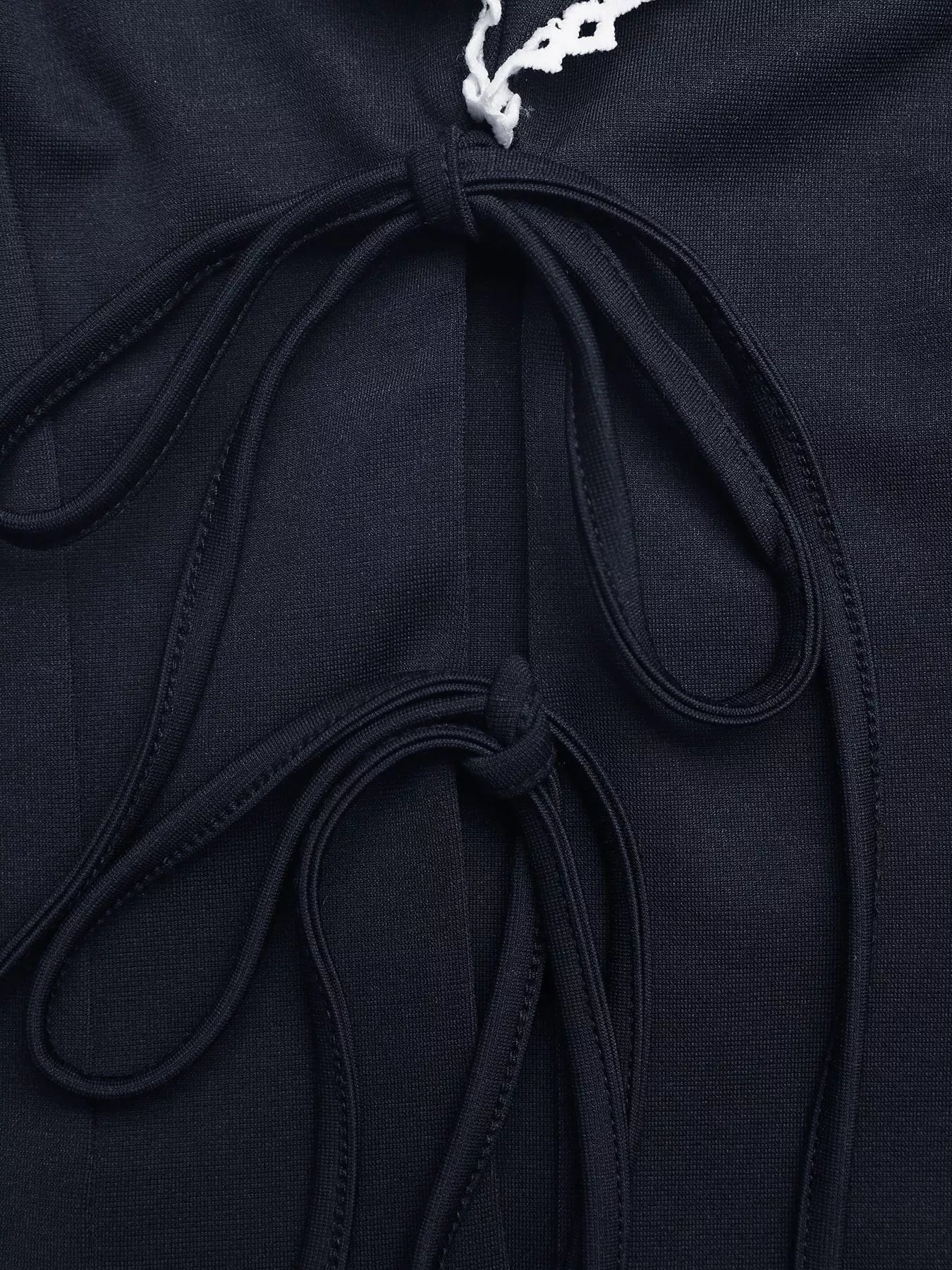 Lace Trim Tie-Front Vest — women's top Australia