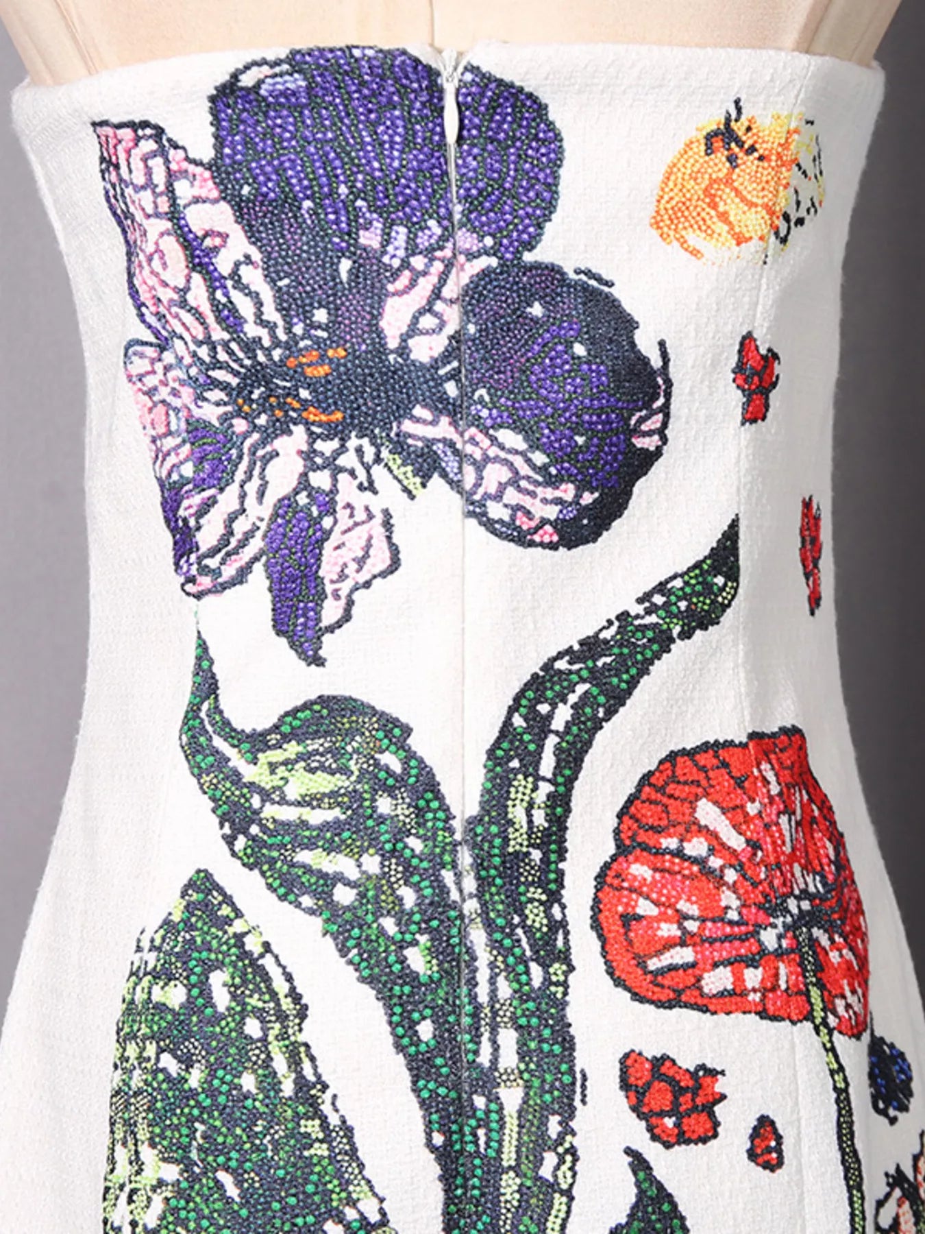Women's Strapless Floral Mini Dress — Chic and Unique AU