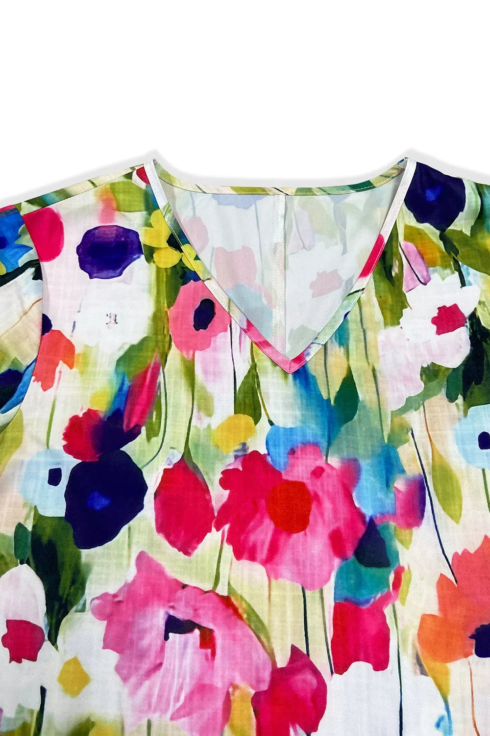 Women's V-Neck Ruffle Sleeve Floral Print Mini Dress — Chic and Unique AU