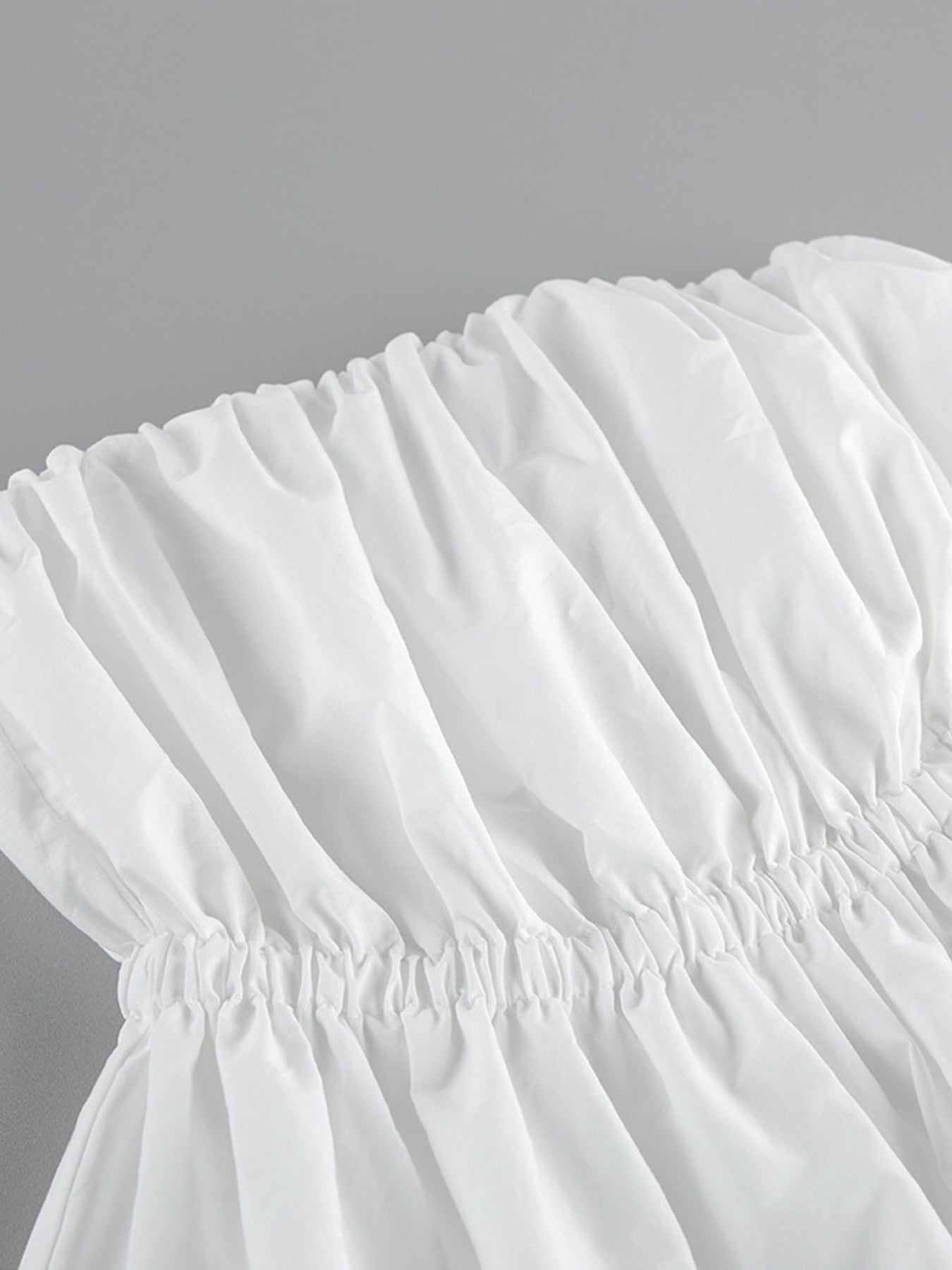 Ruched Bubble Hem Tube Top — women's top Australia