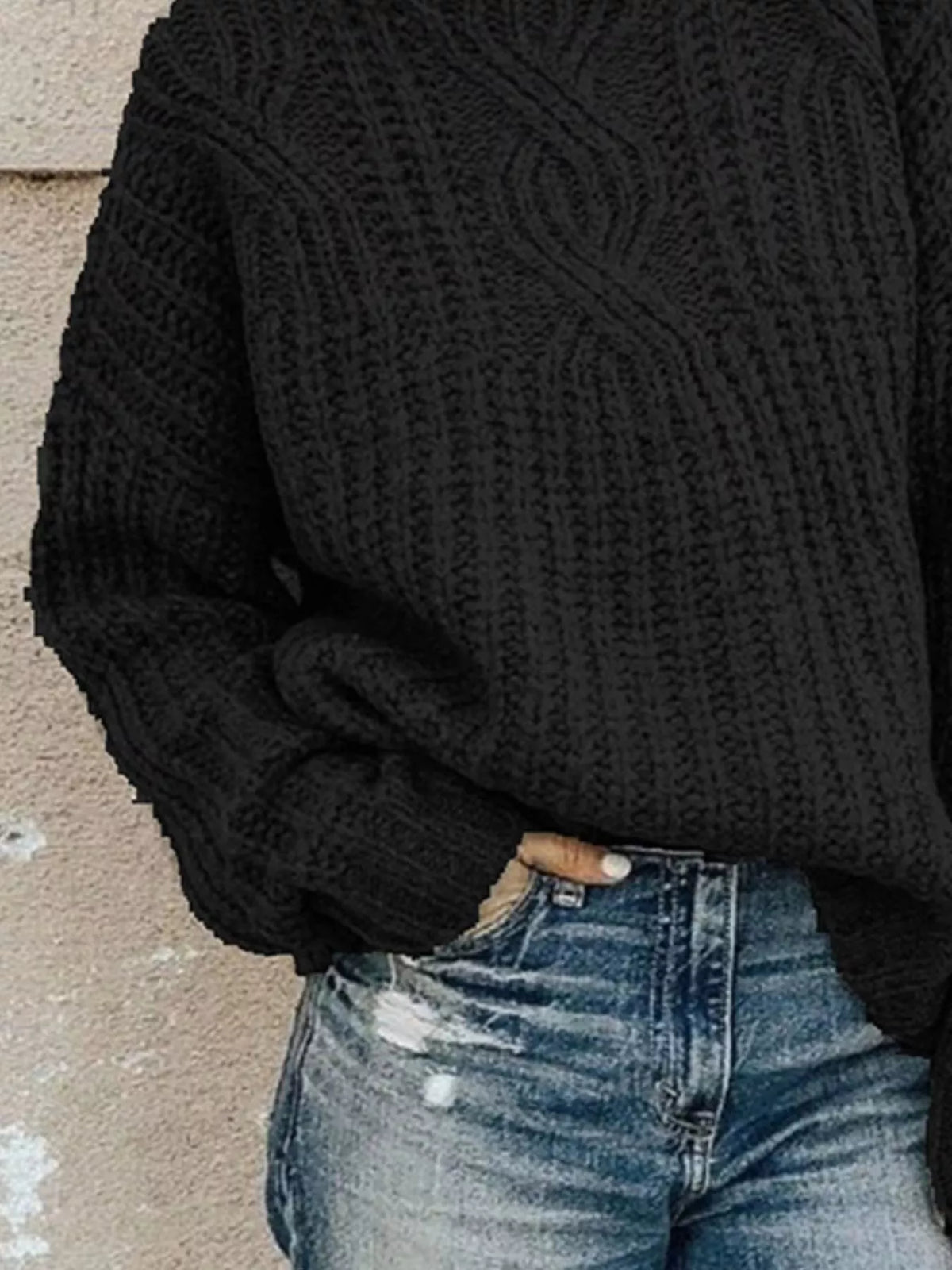 Women's Turtleneck Long Sleeve Sweater — women's knitwear Australia