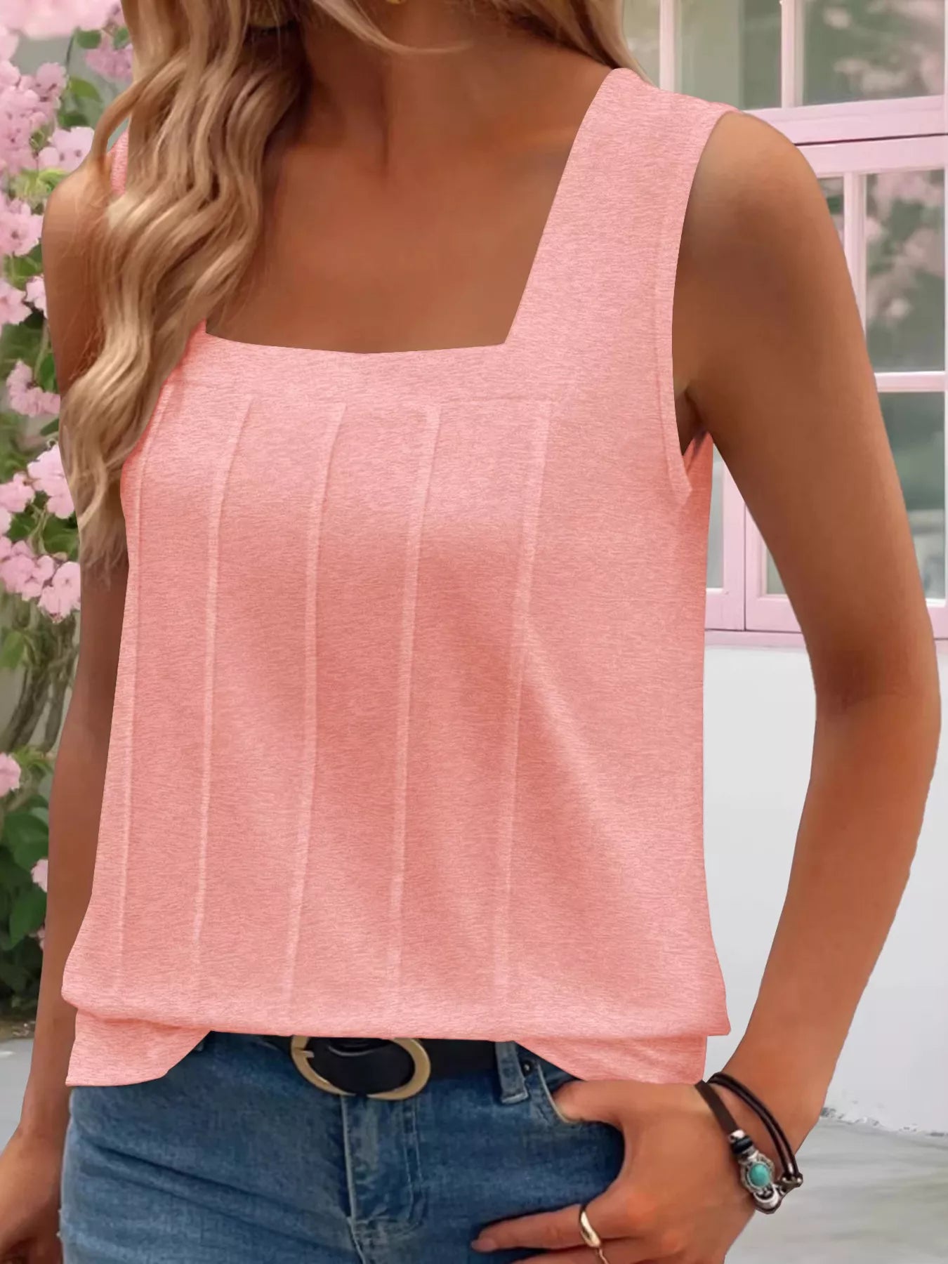 Square Neck Tank Top — women's tank top Australia