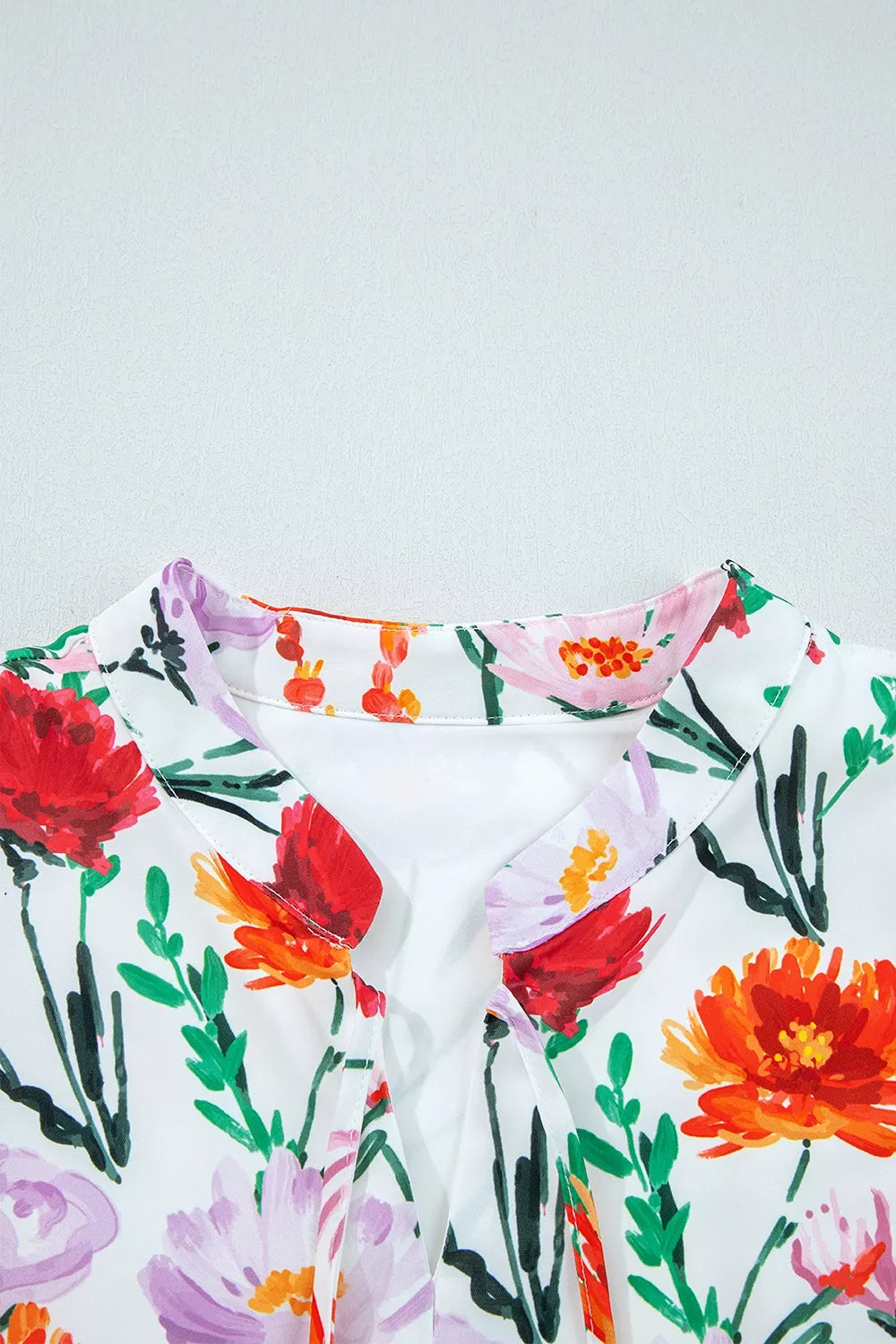 Women's Floral Print Puff Sleeve Ricrac Trim Mini Dress — Chic and Unique AU