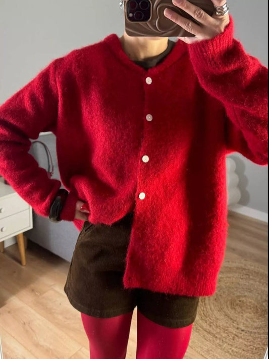 Women's Button Up Long Sleeve Cardigan — women's knitwear Australia