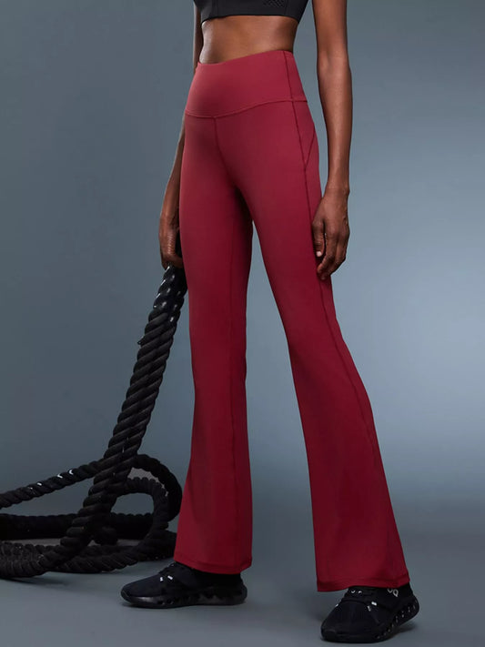 High-Waisted Flare Active Pants — women's activewear Australia