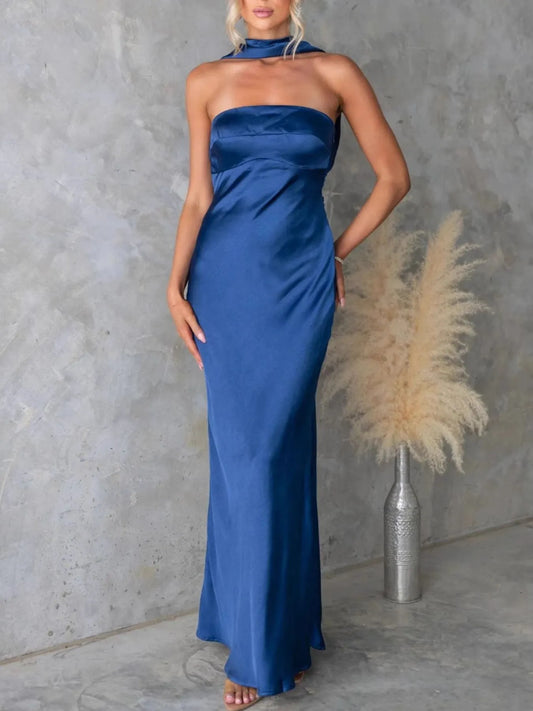 Satin Tube Maxi Dress — women's maxi dress Australia