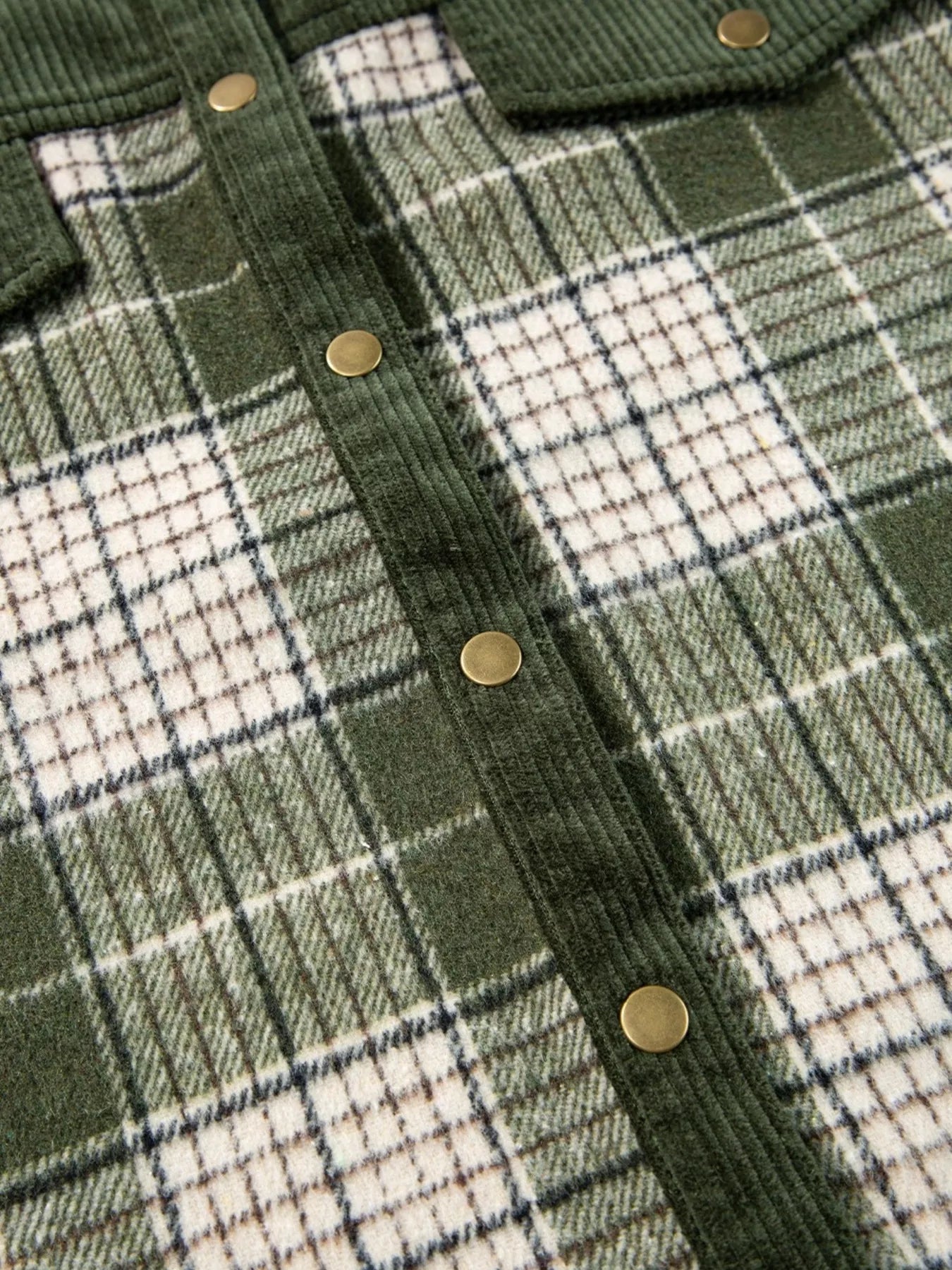 Plaid Button Up Long Sleeve Shacket — women's outerwear Australia