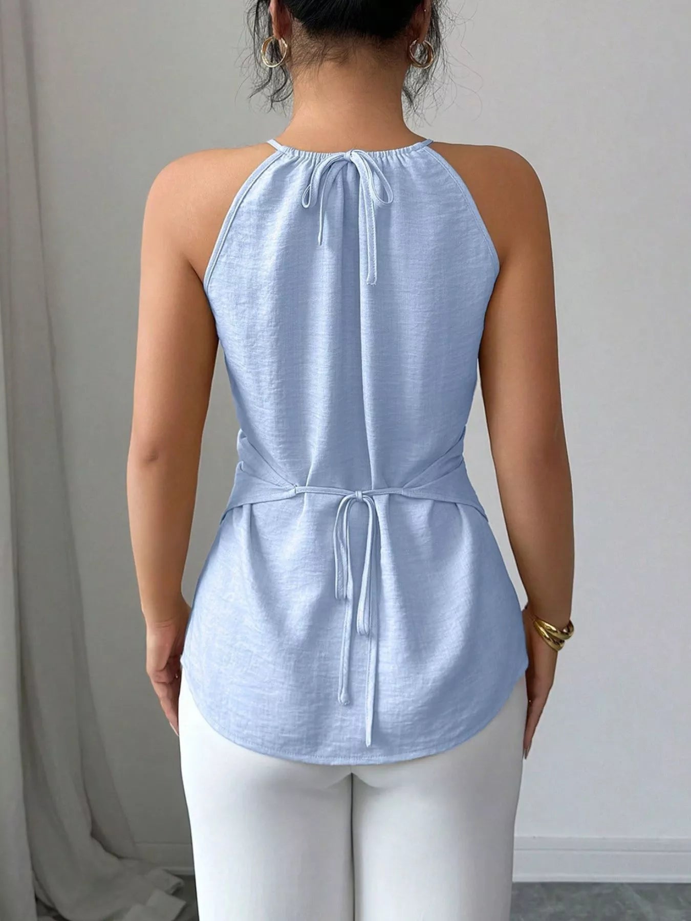 Halter Neck Crisscross Cami — women's cami Australia