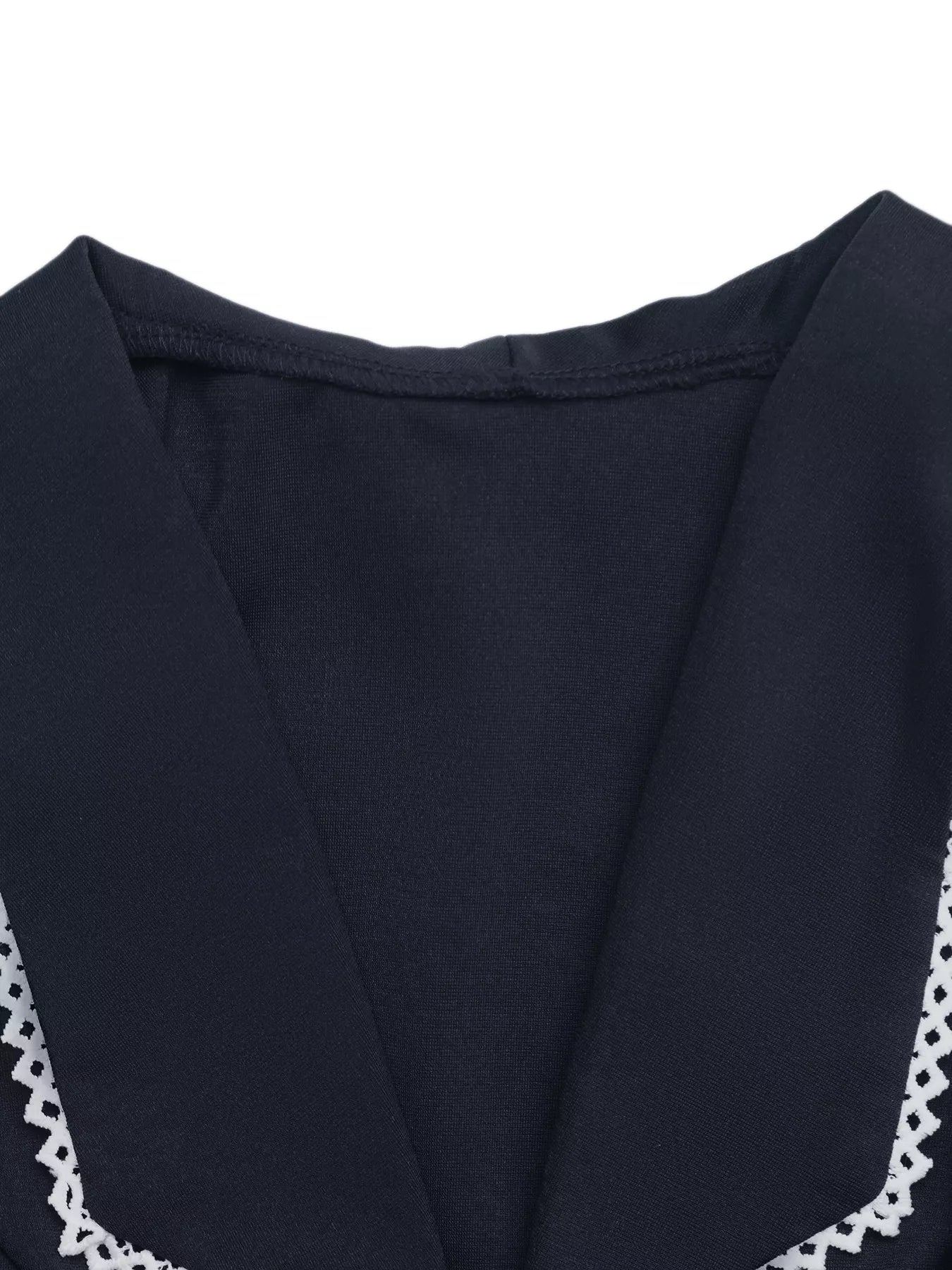 Lace Trim Tie-Front Vest — women's top Australia