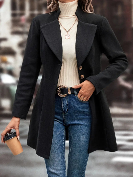 Button Up Longline Coat — women's coat Australia